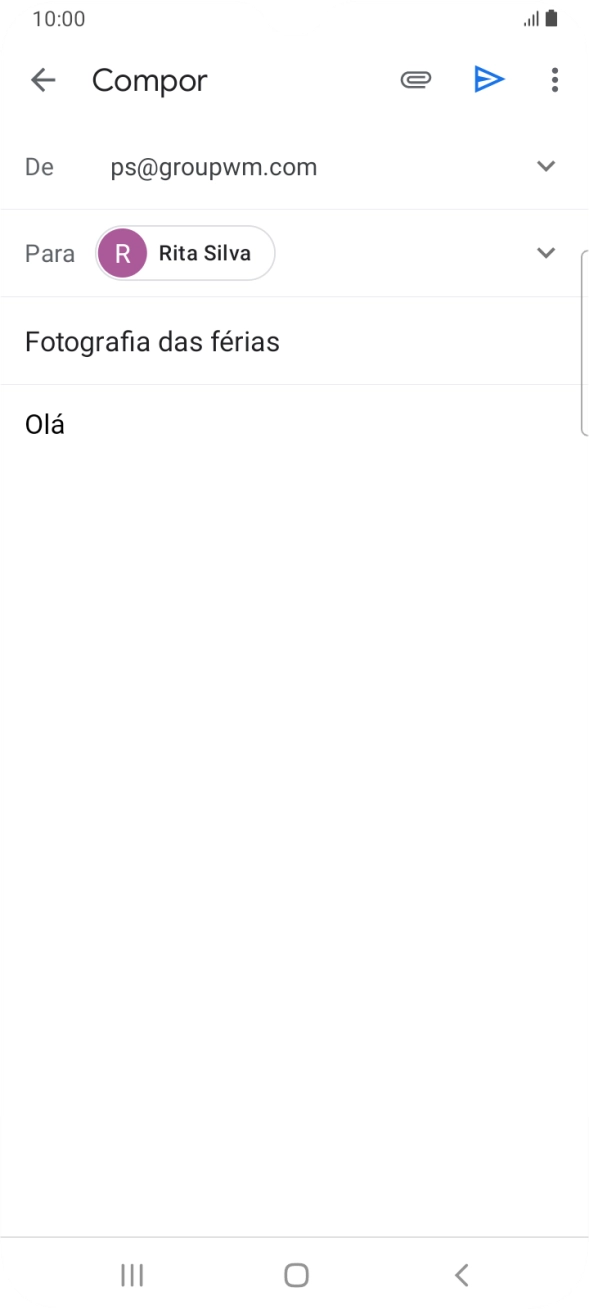 Prima o ícone de anexo.