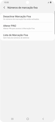 Prima Desactivar Marcação Fixa.
