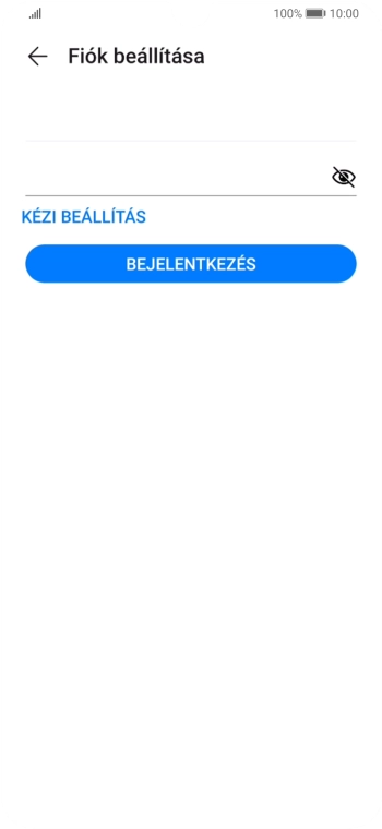 Válaszd a BEJELENTKEZÉS lehetőséget.