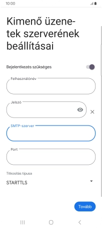 Kattints a „Port” alatti mezőre, és írd be a következőt: 993.