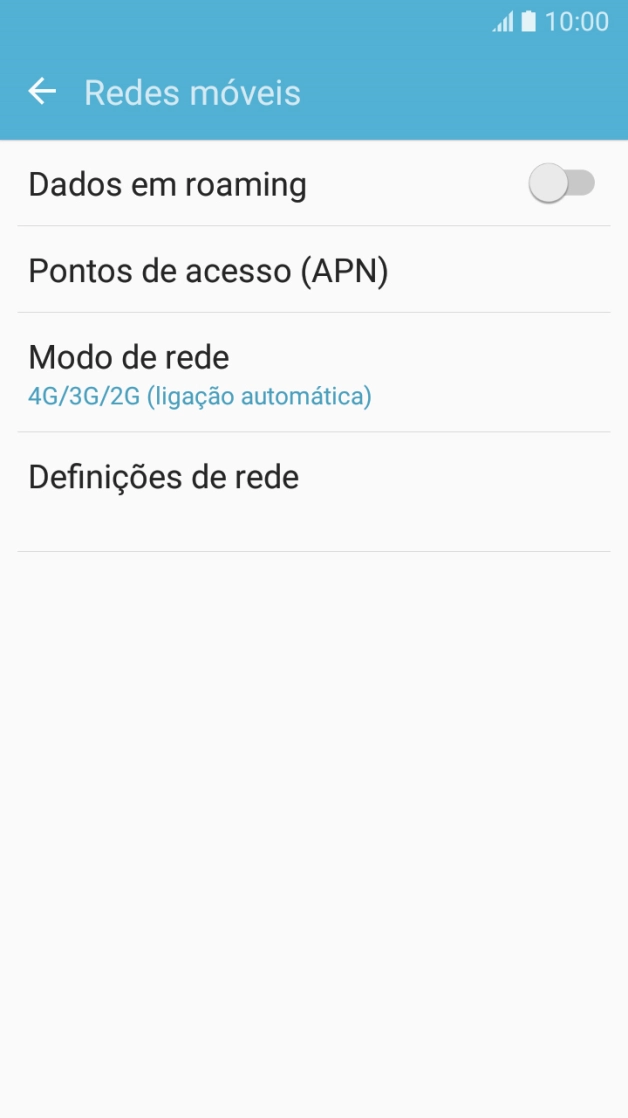 Prima Definições de rede.