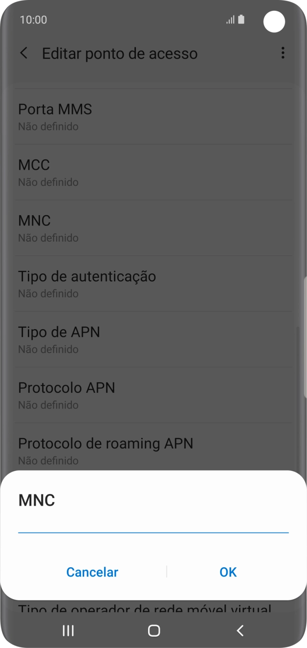 Introduza 01 e prima OK.