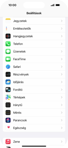 Válaszd a Telefon lehetőséget.