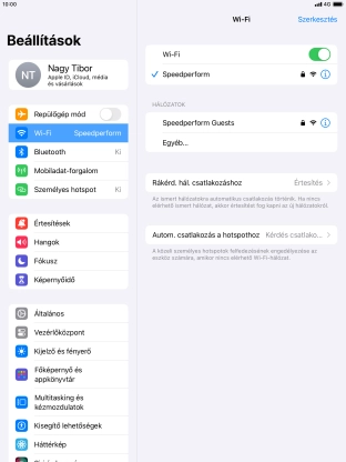 A befejezéshez, és ahhoz, hogy visszatérhess a főképernyőhöz, nyomd meg a főgombot.