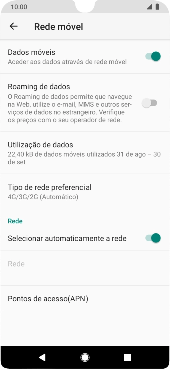 Prima Pontos de acceso(APN).
