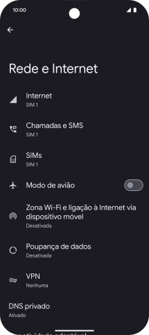 Prima Zona Wi-Fi e ligação à Internet via dispositivo móvel.