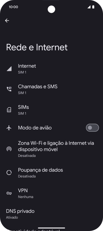 Prima Zona Wi-Fi e ligação à Internet via dispositivo móvel.