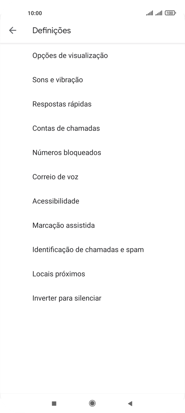 Prima Contas de chamadas.