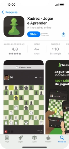 Prima Obter e siga as indicações no ecrã para instalar a app.