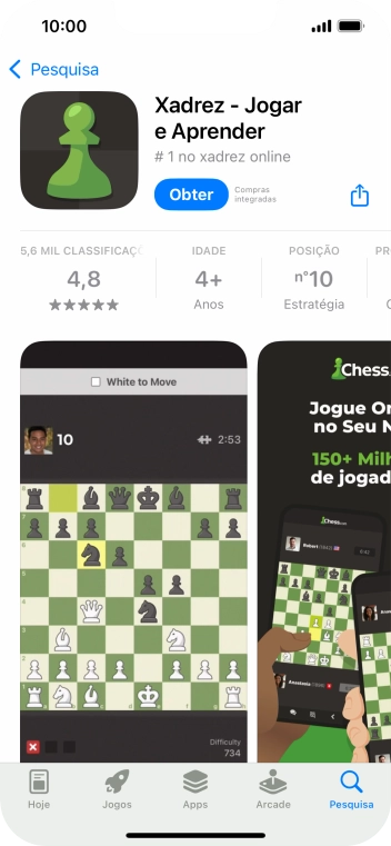 Prima Obter e siga as indicações no ecrã para instalar a app.