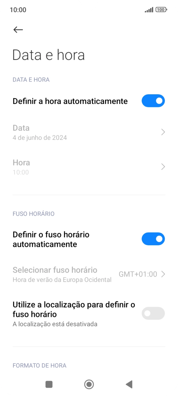 Prima a tecla de início para terminar e voltar ao ecrã inicial.