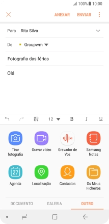Prima Os Meus Ficheiros e vá até à pasta pretendida.