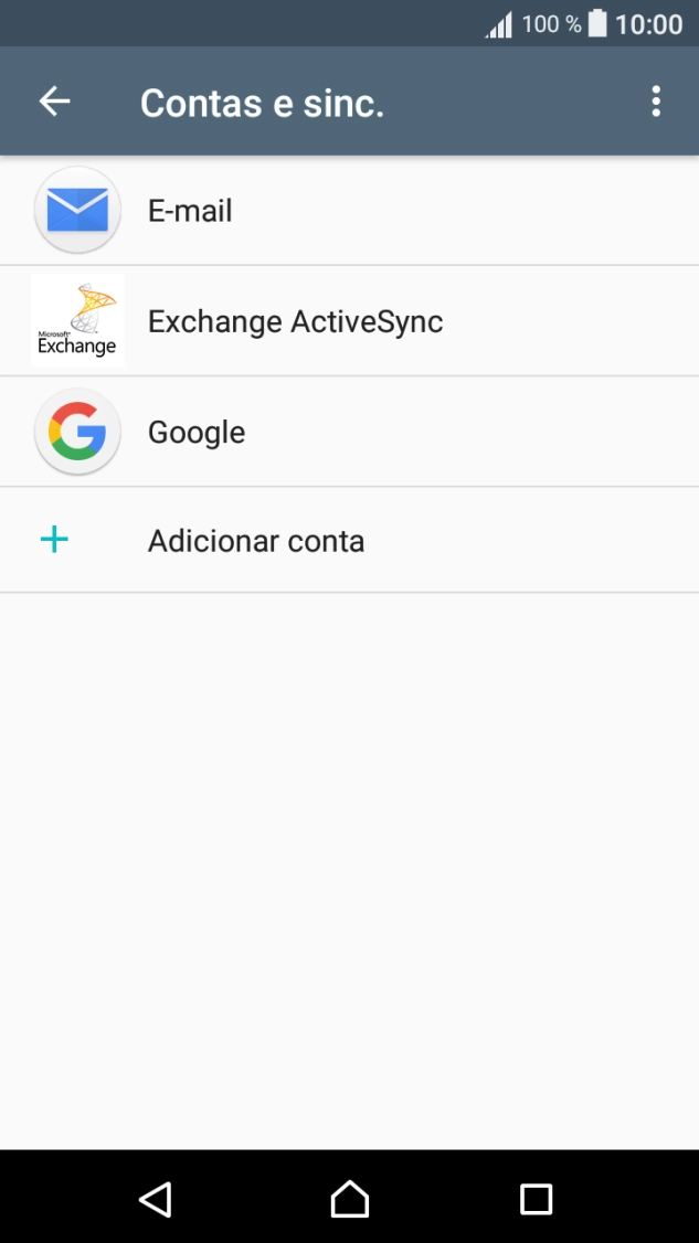 Prima o ícone de menu.