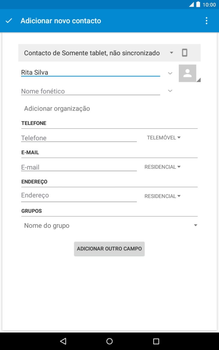 Prima o ícone de imagem.
