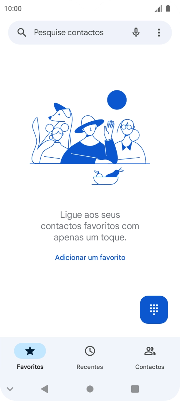 Prima o ícone de menu.