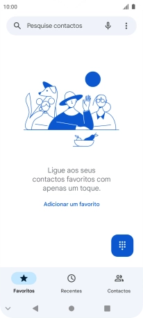 Prima o ícone de menu.