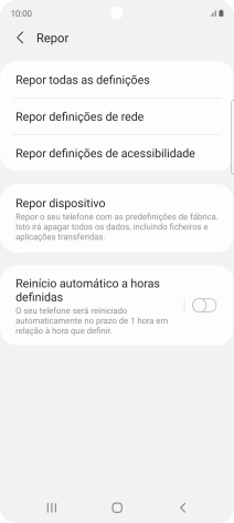 Prima Repor dispositivo.