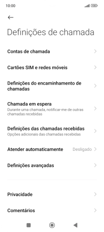 Prima Definições avançadas.
