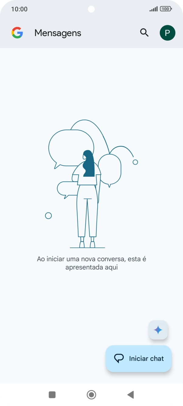 Prima o ícone de perfil.