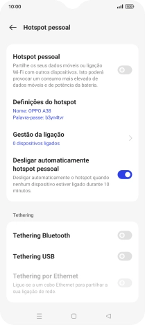 Prima Definições do hotspot.