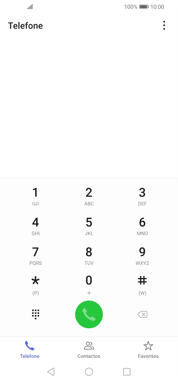 Prima o ícone de menu.