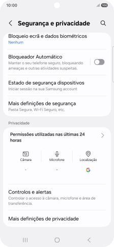 Prima Mais definições de segurança.