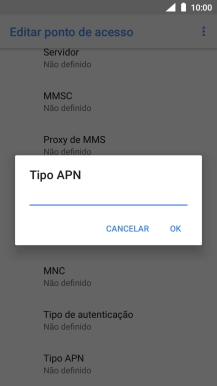 Introduza mms e prima OK.