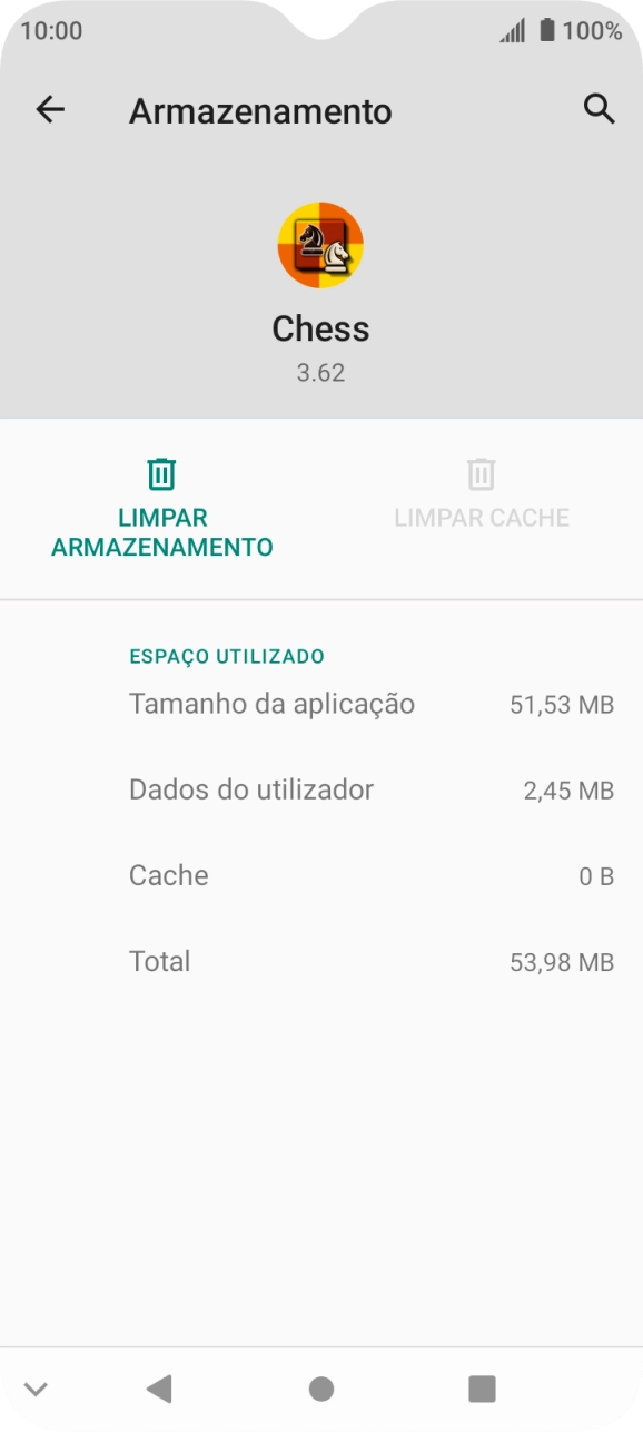 Prima a tecla de início para terminar e voltar ao ecrã inicial.