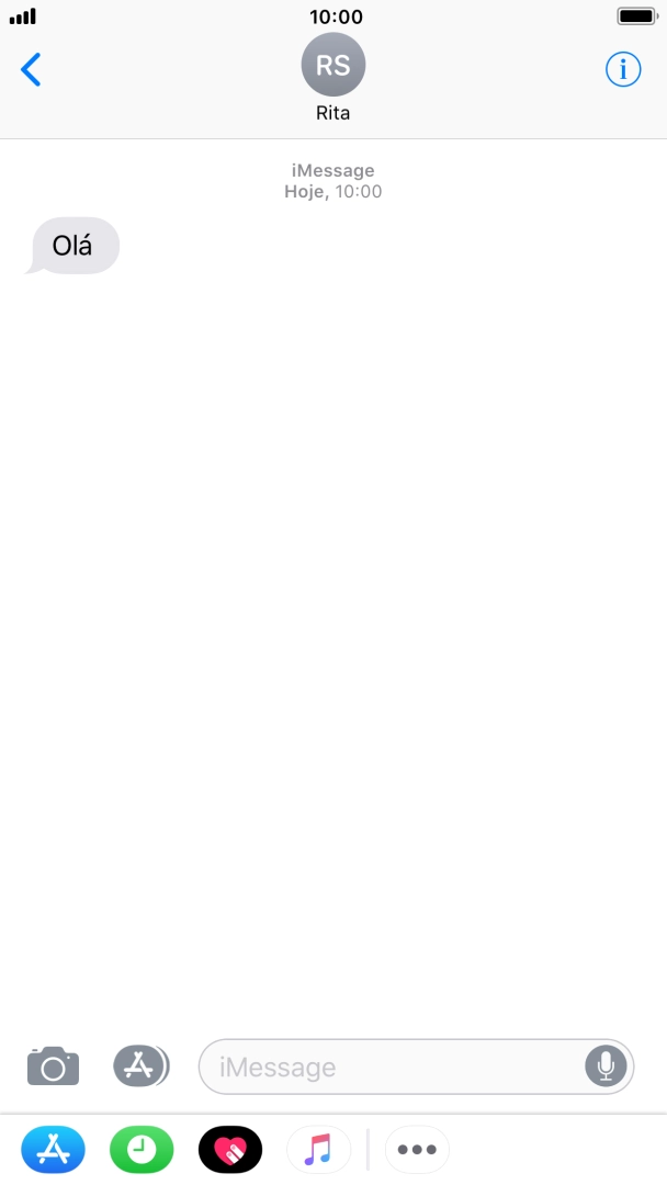 Prima a tecla de início para terminar e voltar ao ecrã inicial.