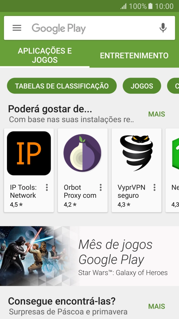 Prima o campo de pesquisa.