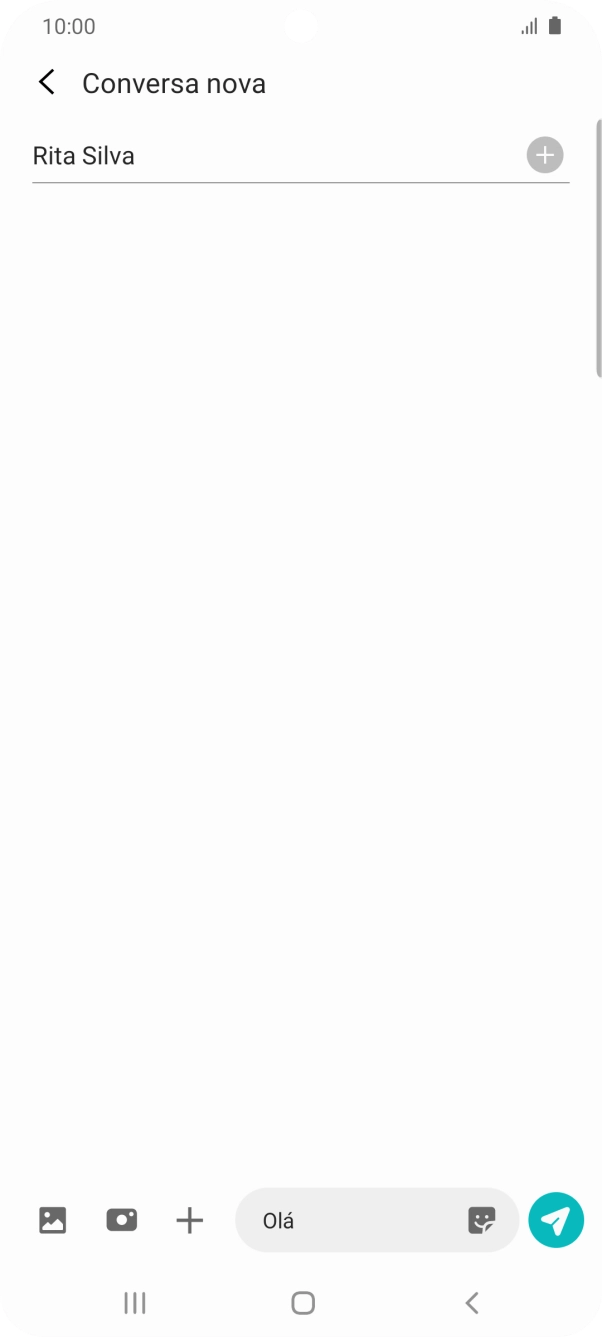 Prima o ícone de imagens.