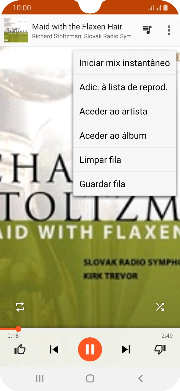 Prima Adic. à lista de reprod..