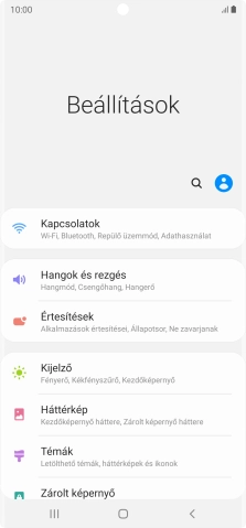 Válaszd a Kapcsolatok lehetőséget.