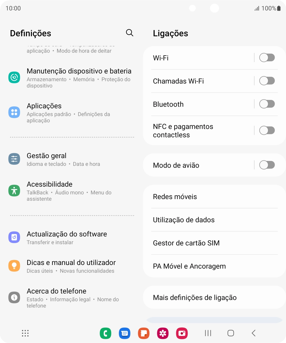 Prima Acerca do telefone.