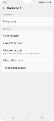 Válaszd a Hangposta lehetőséget.