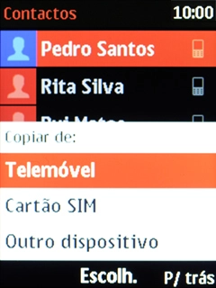 Escolha Cartão SIM.