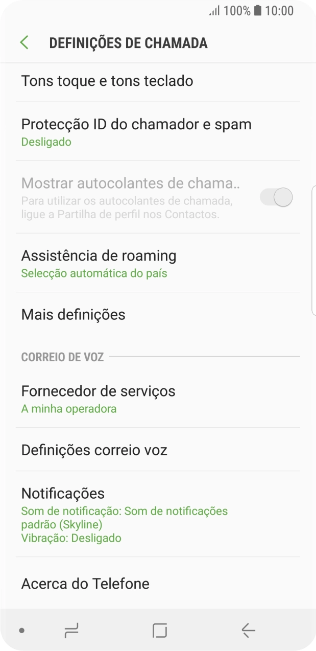 Prima Definições correio voz.