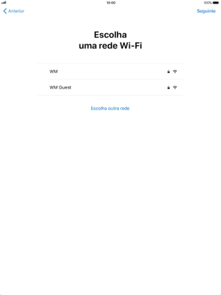 Prima a rede Wi-Fi pretendida.