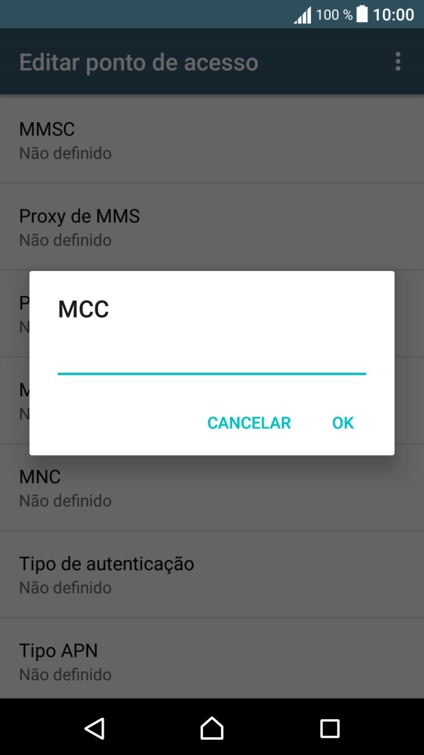 Introduza 268 e prima OK.