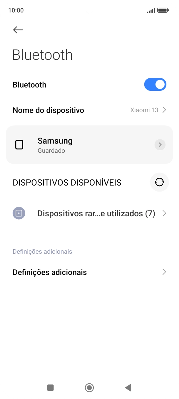 Prima a tecla de início para terminar e voltar ao ecrã inicial.