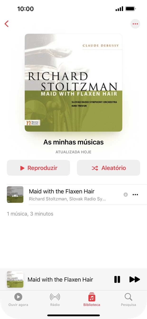 Prima o título da música.