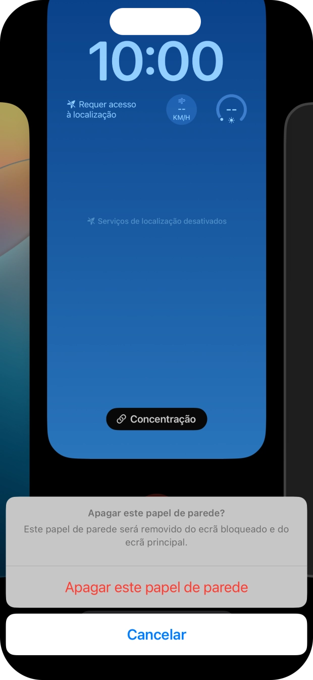 Prima Apagar este papel de parede.