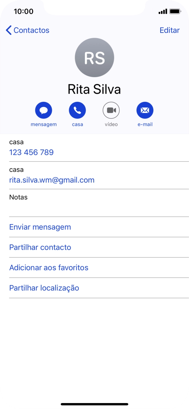 Prima o número pretendido.