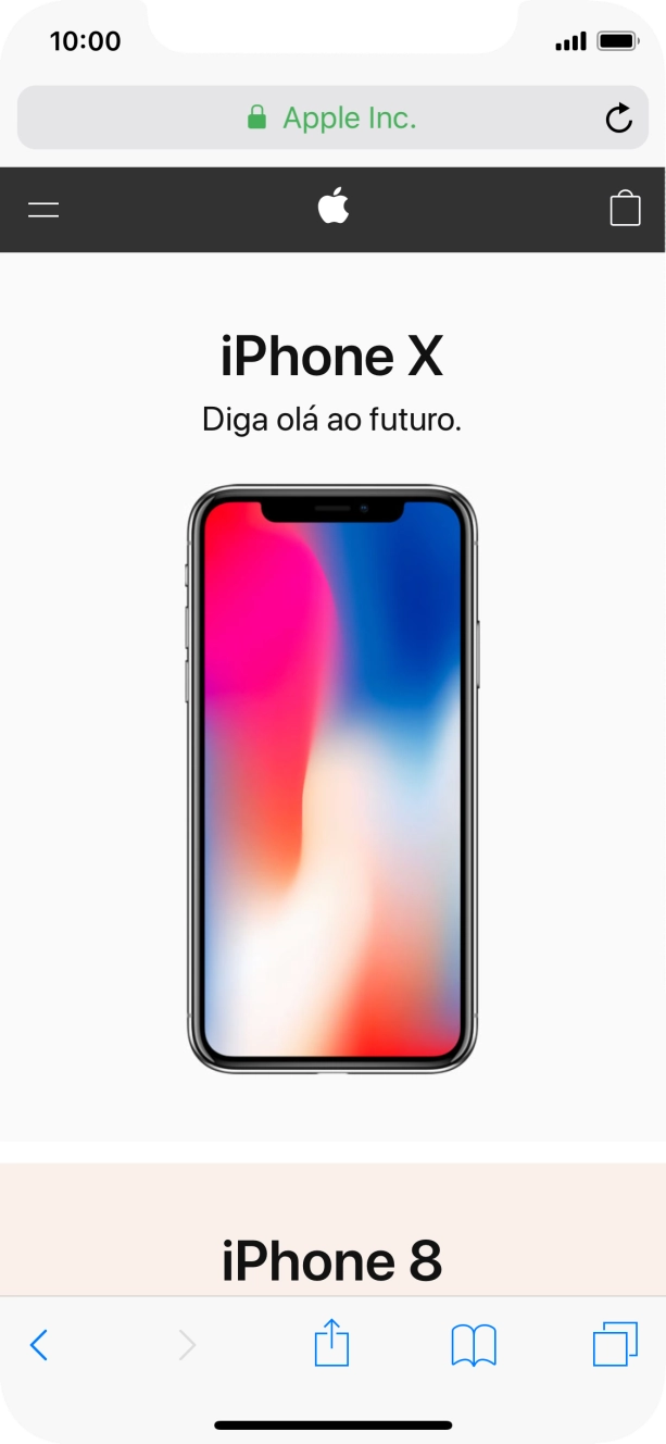 Prima ainda mais firmemente no ecrã, até que o conteúdo abra na aplicação relevante.