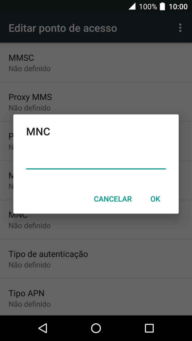 Introduza 01 e prima OK.