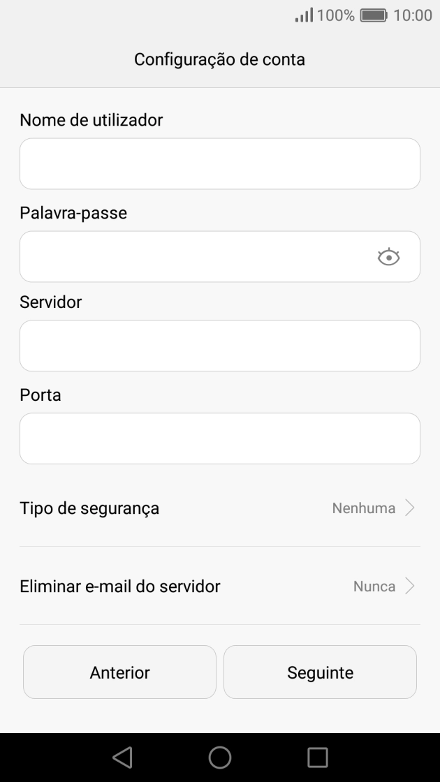 Prima Tipo de segurança.