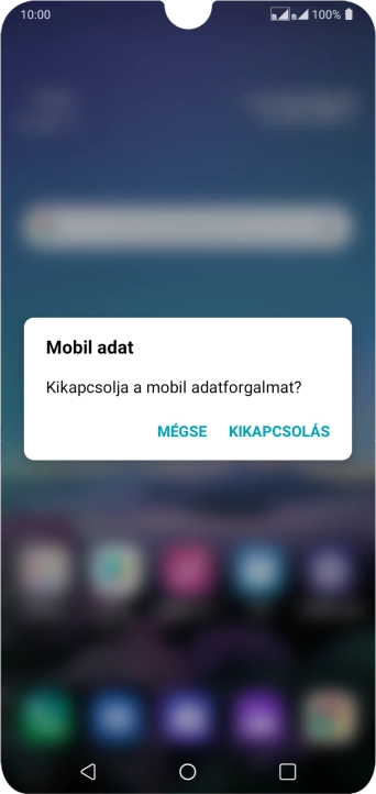 Ha bekapcsolod a funkciót, válaszd a KIKAPCSOLÁS lehetőséget.