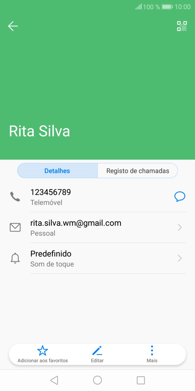 Prima o número pretendido.