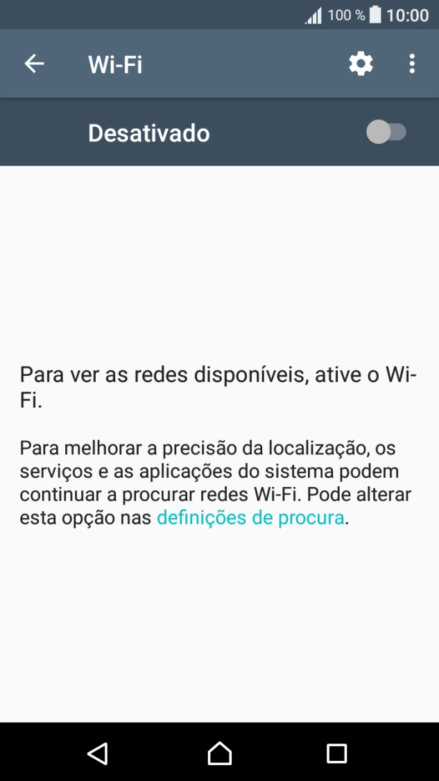 Prima o indicador para ativar a função.