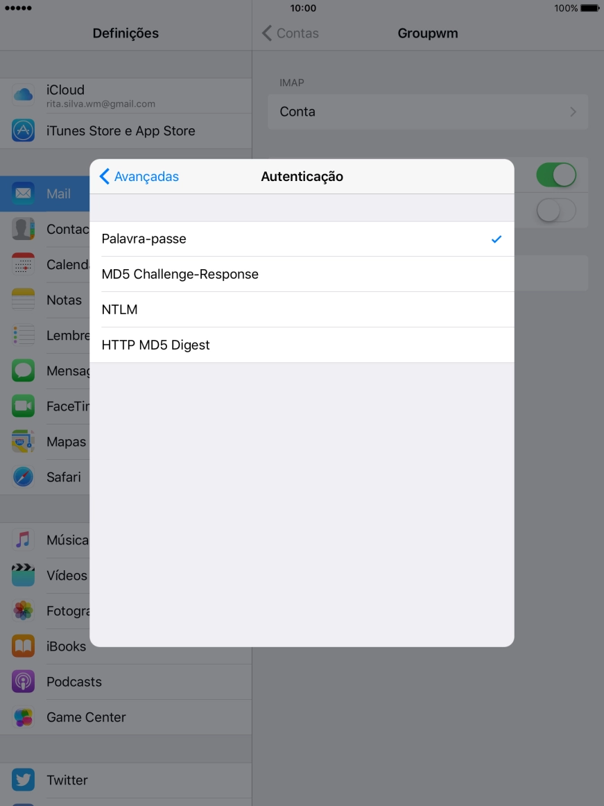 Prima a seta para a esquerda.